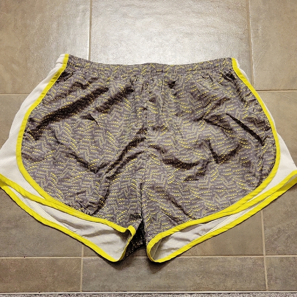 NWOT Jockey Women's Athletic Shorts in Gray and Yellow